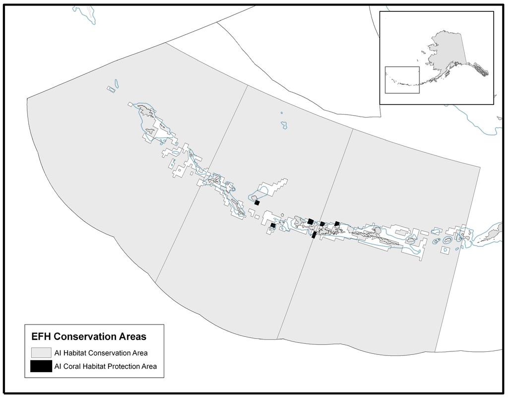 Figure 4. MPA s proposed to conserve essential fish habitat in the Aleutian Islands area.