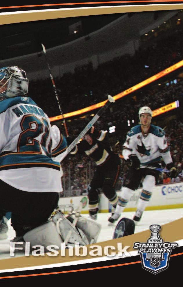 Mike Brown celebrates a goal by Francois Beauchemin in the second period of a 4-1 victory by the Ducks over