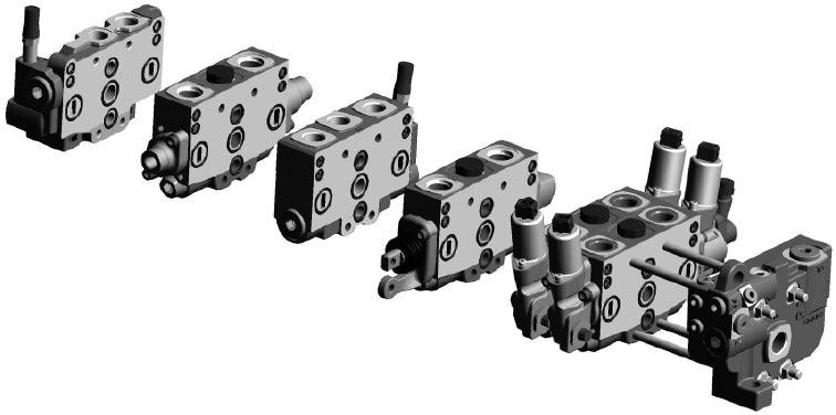 General Information The directional valve is of modular construction.