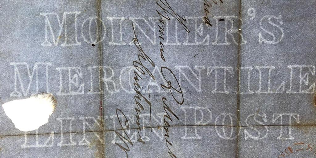 Catharines on watermarked Moinier's Mercantile Linen Post