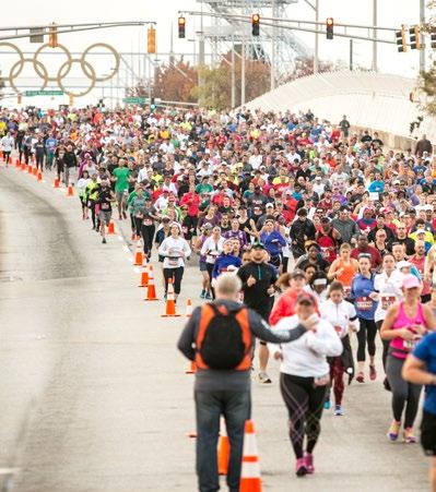 WELCOME Atlanta Track Club is looking forward to spending part of the holiday with you at the Thanksgiving Day Half Marathon, 5K, Blue Cross Blue Shield of Georgia One Mile & 50m Dash.