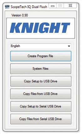 PC SOFTWARE INSTALLATION 1. Insert the Knight USB drive into the USB port or the Knight CD-ROM into the CD drive on your PC. 2. 3. Locate the Knight ScopeTech I.Q.