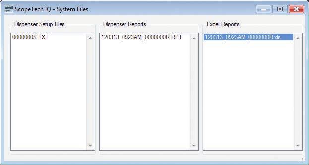 EXPORTING REPORTS TO EXCEL Anytime a ScopeTech I.Q.