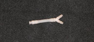 Next, attach a large silicone tube with male luer and lock ring (part # 0600767) to the