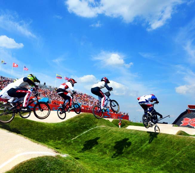 BICYCLE MOTORCROSS BMX Bicycle moto cross (BMX) started in the late 1960s in California, around the time that motocross became a popular sport in the USA.