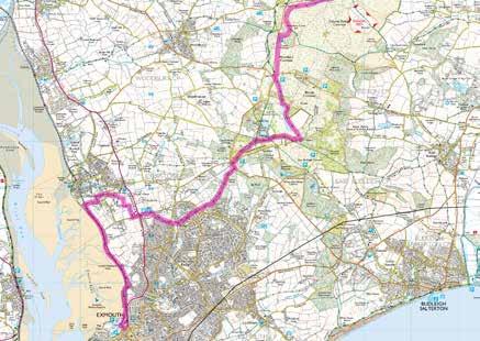 A walker's guide to the East Devon Way Introduction - The East Devon Way The route links footpaths, bridleways and country lanes to create an inland route. It is split up into day walks from 4-8.