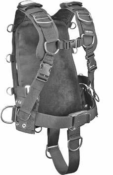 Heavy Duty Metal Waist Buckle The waistband on the WTX harness is secured in front with a heavy-duty metal waist buckle.