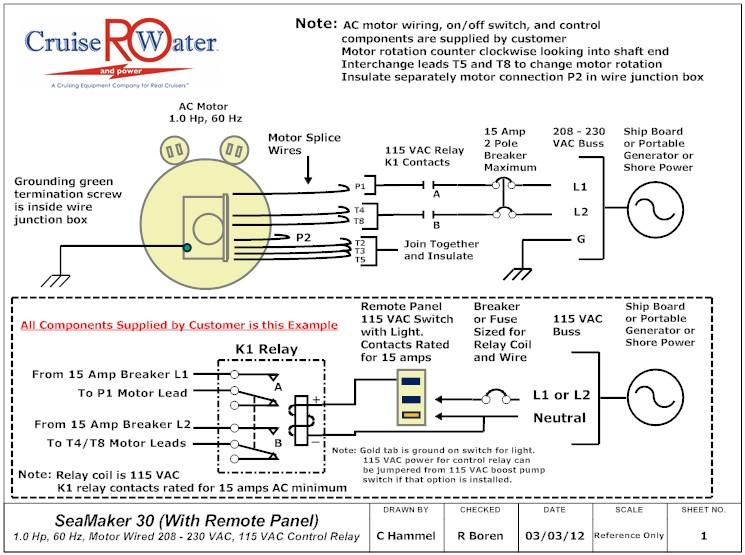 AC Motor High Voltage Electrical System Schematic with AC Control Relay Figure 18: