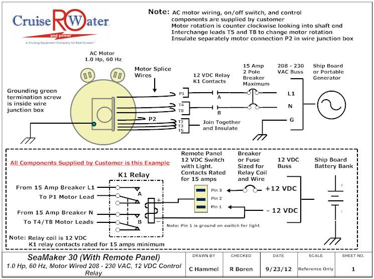 AC Motor High Voltage Electrical System Schematic with DC Control Relay Figure 19: