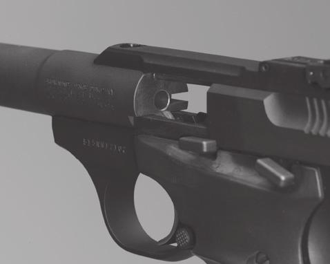 The barrel and action of this pistol have been made with substantial safety margins over the pressures developed by established American loads.