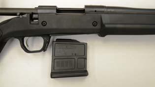 The magazine will hold up to five cartridges. 6.