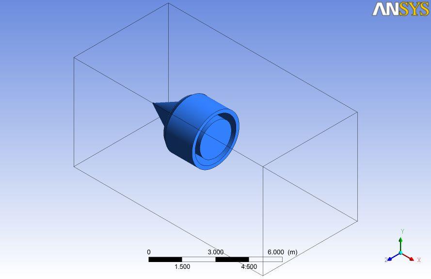 Comparison of Performance of Conic and Ramp Inlet Using CFD Figure 4 Cone inlet in the boundary The