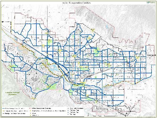 2. The Active Transportation Corridor Map (Non-motorized Transportation Map) This Circulation Plan establishes the Active Transportation Corridor Map, to create a network of critical, continuous,