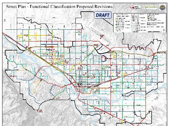 3. The Street Plan Functional Classification Map The Street Plan Map identifies major corridors for general circulation of motorized traffic within the Urban Development Boundary.