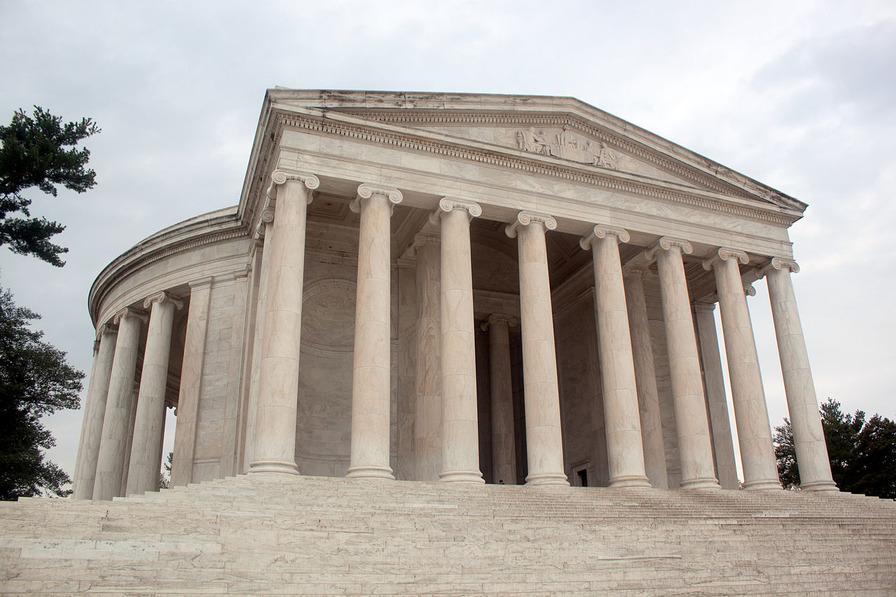 Are you going to go up the stairs into the Jefferson Memorial?