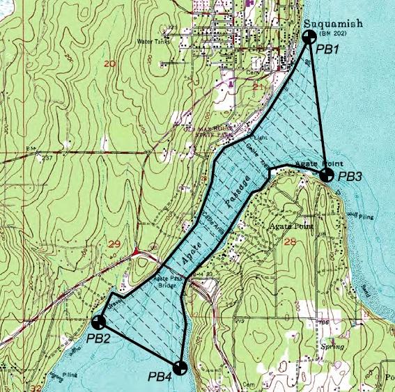 3.9 Agate Passage Agate Passage separates the northern end of Bainbridge Island from the Kitsap Peninsula. The project area is shown in Figure 3-37 (Snohomish County PUD 2006).