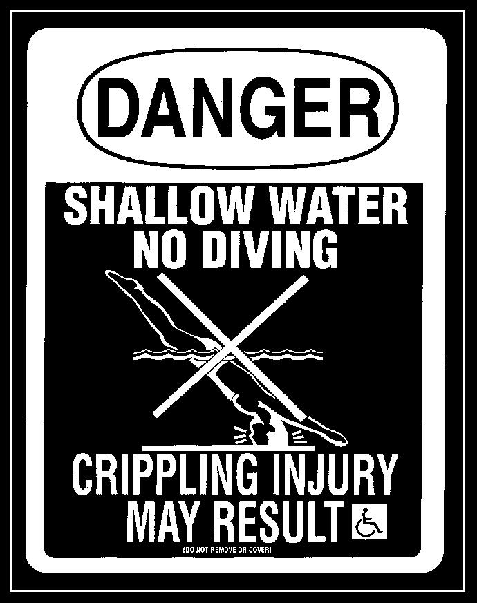 It can be slippery and is not a walkway. Be sure to install all safety labels provided with your pool according to the instructions.