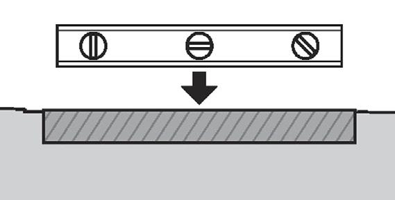 Use either the carpenter s level and a 2-by-4 (5cm x 10cm) wood plank, or the optical level between patio stones to make sure the stones are level with each other. (Image 14) e.
