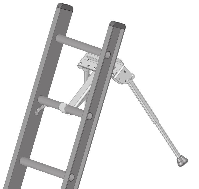 Attach Ladder Stand-Off 1 Rung Hook The Ladder