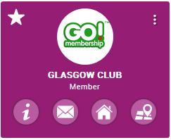 Member s Club Card The information icon gives the contact details The email icon launches an email form prepopulated with the club s email address The home icon hyperlinks to the club s