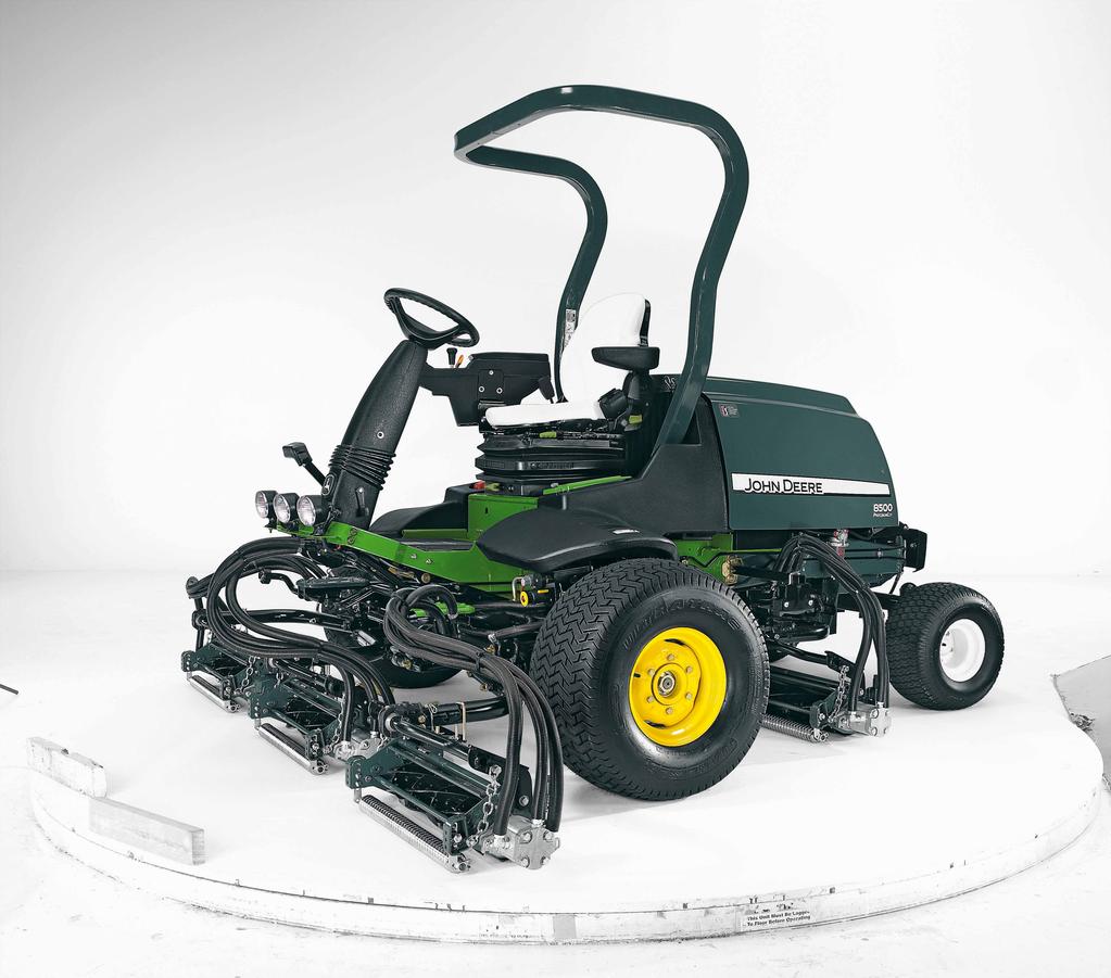 All mowers feature a standard deluxe suspension seat, adjustable steering column and extra legroom and