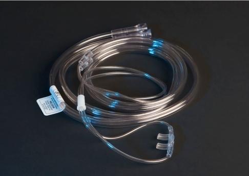 1.2.1 Dual Lumen Cannula Use The Dual Lumen Cannula (See Figure 8) is for use with the PreciseFlow Oxygen Conserver only, and should not be used with other breathing equipment.