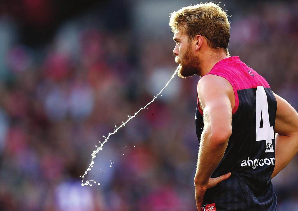 6 WATER, WATER: Once upon a time in the pre-professional days of the Australian Game it was considered less than manly to re-hydrate at training, during games, and post-match the post match generally