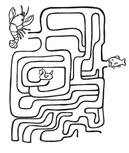 Crazy Maze Can you help Fat Crawdaddy find his way to the water? Watch out!