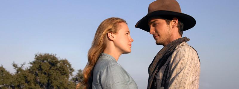 Love s Long Journey Saturday, July 4 (11am/10c) Embarking on a new life together, Missie (Erin Cottrell) and her new husband, Willie (Logan Bartholomew), follow wagons west, stopping to set up a