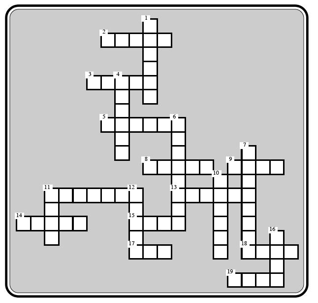 Name: Date: Physical Education 5 Crossword Across: 2. Where bowling is done 3. Angle which finger holes are drilled 5. Games are made of ten of these 8.