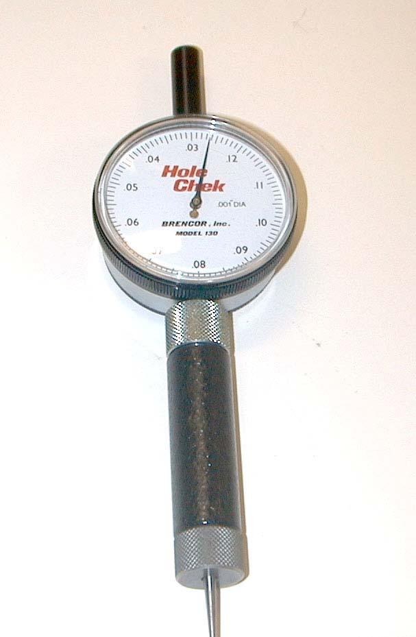 Measuring Orifice Diameters Pin inserts into an