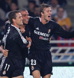 INTERVIEW Image: Owen celebrates with Real Madrid teammates David Beckham and Ronaldo. At one point in your career, you had an on-going groin issue.