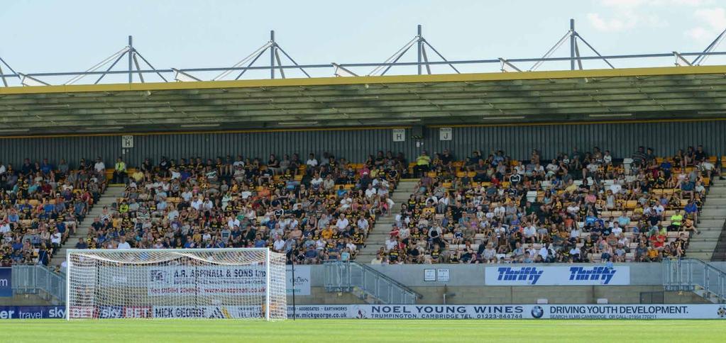 South Stand Days Throughout the 2015/16 season, Cambridge United will be hosting ten designated South Stand Days, with participants of the club s community football courses, all players from partner