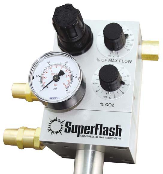 GAS MIXERS GAS MIXERS The SuperFlash Mini-PGM 2-gas adjustable gas mixer allows users to mix their own gases at almost any ratio needed to fit their process requirements!