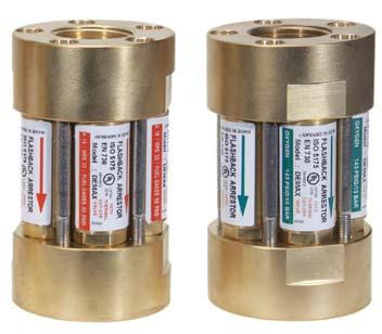 SIMAX / DEMAX SERIES HIGH FLOW DRY TYPE SIMAX and DEMAX Series of Flashback Arrestors The SIMAX and DEMAX series of flashback arrestors provides a full range of dry (no water or fluid to check or