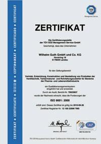 In 1998 we were certified according to DIN EN ISO 9001 and are audited regularly by a third party.