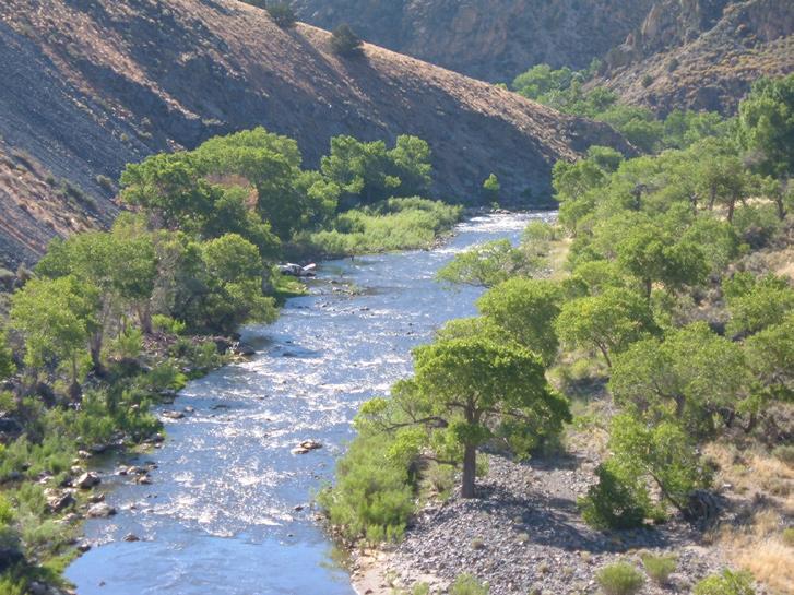 This river section currently has public access points, active public river use, and approximately 30% of it is bounded by public lands. 10.