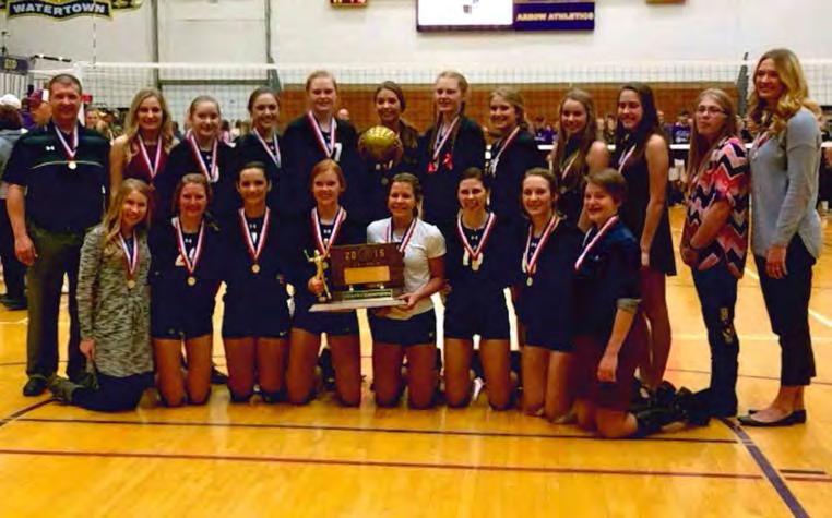 36 th ANNUAL STATE VOLLEYBALL TOURNAMENT Class A Results Watertown Civic Arena, Watertown -- November 17-19, 2016 2016 Class A State Volleyball Champion Team Dakota Valley Panthers Team members
