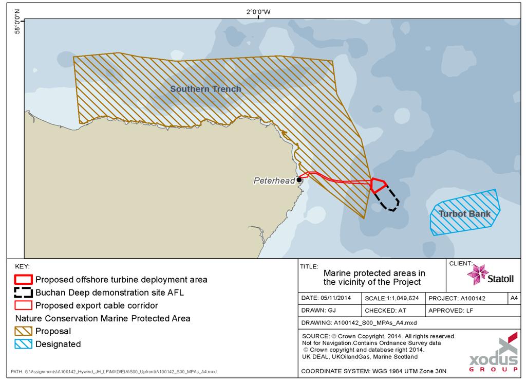 Figure 3-4: Marine Protected Areas in the vicinity of Project.