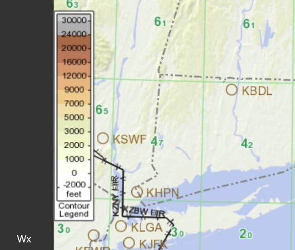 Accessing enroute information About VFR airspace details VFR airspace includes boundaries for Special Use Airspace (SUAA) and Special Use Activity (SUAP).
