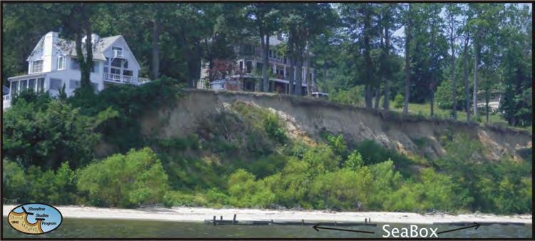enough sand from the eroding bluffs and littoral system to accrete a protective beach under limited storm wave attack.