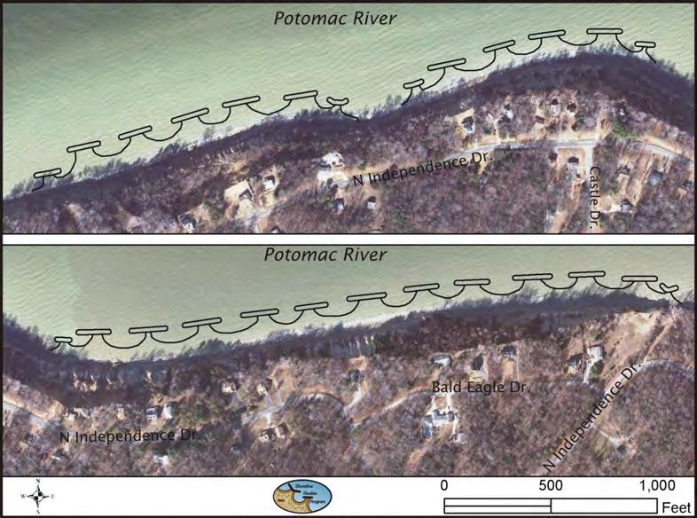 Bluff erosion is costly to address as a finished shore protection product.