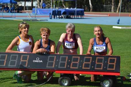 Records set at the 2013 Championships World Record Age Event Name State Performance Age % Date W60 4x800 Metre Relay Australia Australia 11:22.