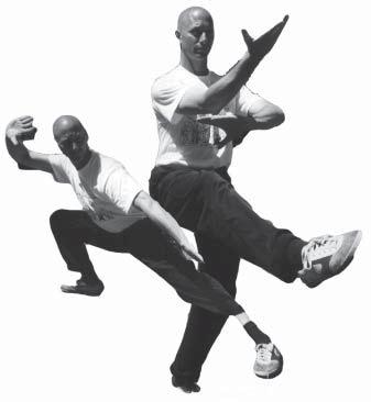 He writes in his book: Like in Xingyiquan, in lifting the hand, before you move left foot forward, use the right foot as the root. This is the correct posture of the body.
