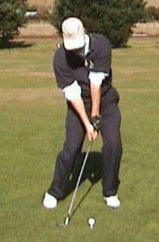 The goal is to hit the tee under the ball so the ball simply falls to the ground. Here s some photos that will help demonstrate this.