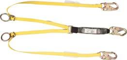 Workman Energy-Absorbing Lanyards When a fall hazard is present, use a lightweight, low-profile Workman Energy-Absorbing Lanyard.