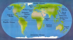 There are five oceans on Earth: the Pacific Ocean (the largest in the world), the Atlantic Ocean, the Indian