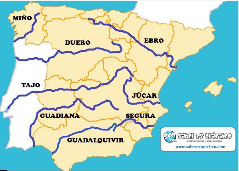 - Rivers that flow through dry regions have low flows, like the Turia and the Segura, which sometimes have no water in the summer.