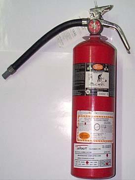 When a dry chemical fire extinguisher doesn t have a pressure gauge, the extinguisher needs to be weighed to show the expellant charge.