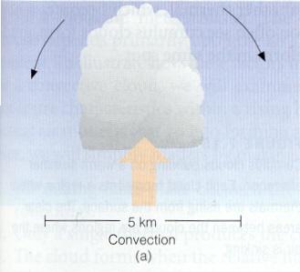 Convective Uplift Vertical Motion via Convection: exchange of thermal energy by mass motion.